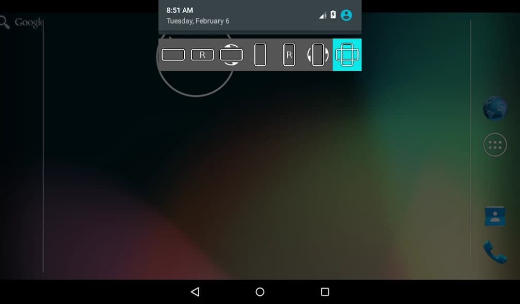 control screen rotation 4.1