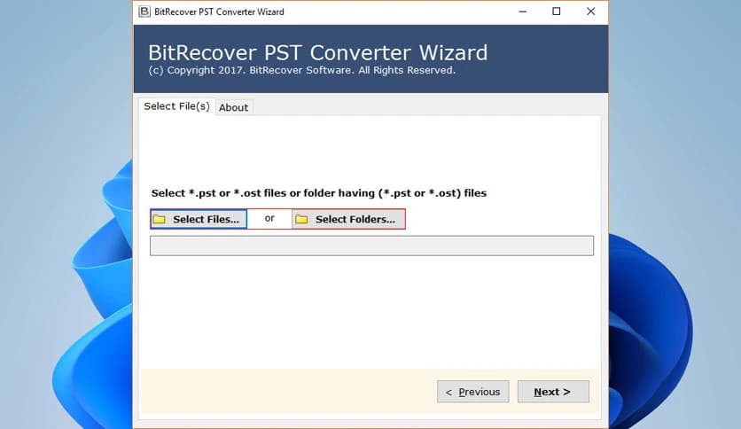 BitRecover PST to Zimbra Wizard 15.0