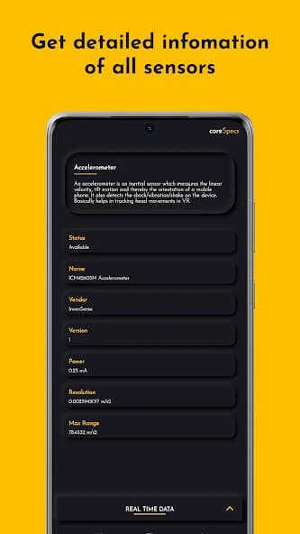 Sensor Test – CPU/GPU/RAM Info 3.9