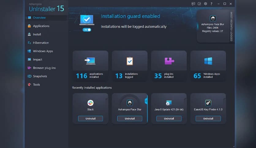 Ashampoo UnInstaller 15.00.22