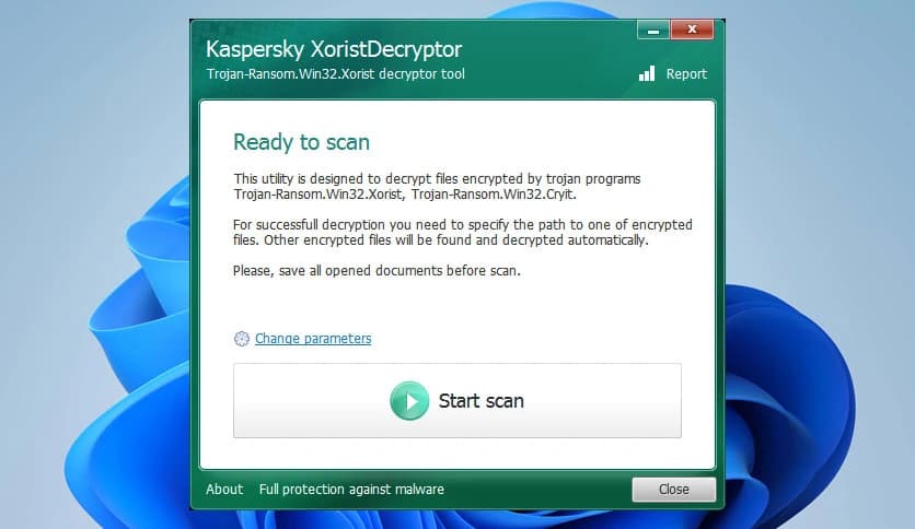 Kaspersky XoristDecryptor 2.5.6