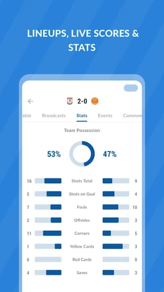 Live Soccer TV: Scores & Stats 6.2.6