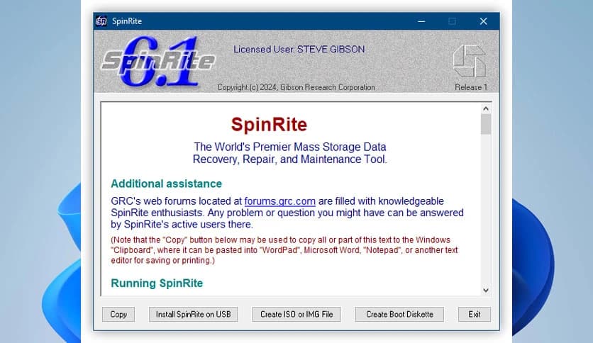 Gibson Research SpinRite 6.1