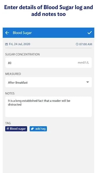 Glucose: Blood Sugar Logs 1.19