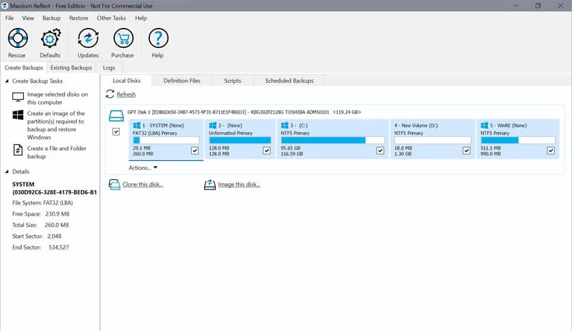 Macrium Reflect Free 8.0.7783