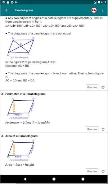 Math Formula with Practice 6.4