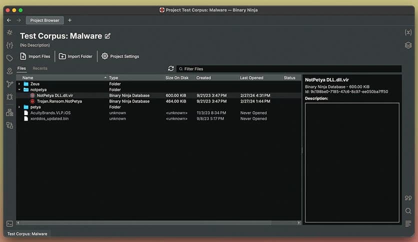 Vector 35 Binary Ninja 4.1.5902