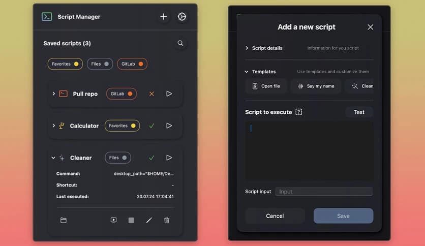 DanielFiller Script Manager 1.0.5