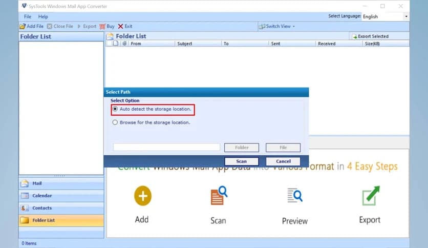 SysTools Windows Mail App Converter 4.0