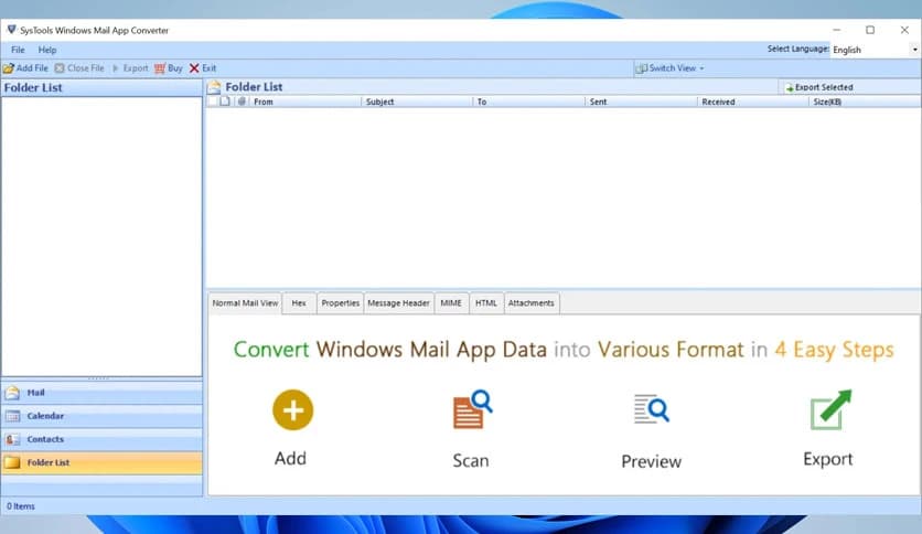 SysTools Windows Mail App Converter 4.0