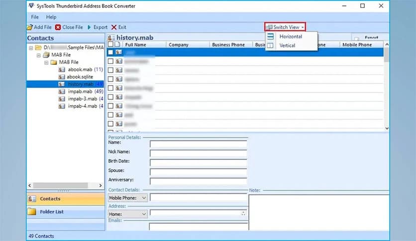 SysTools Thunderbird Address Book Converter 9.1