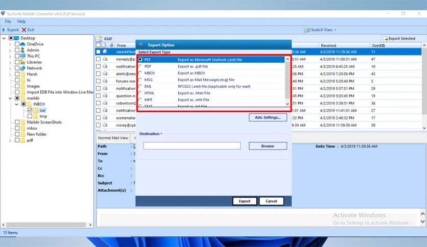 SysTools Maildir Converter 6.0
