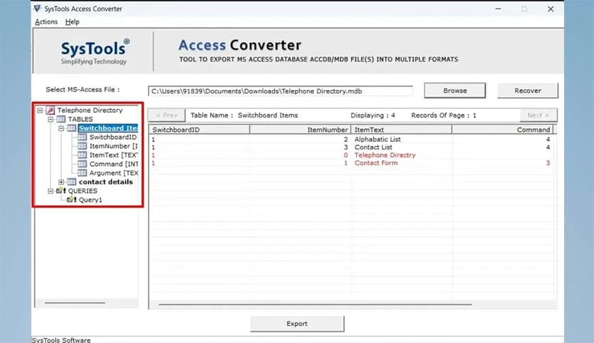 SysTools Access Converter 7.4