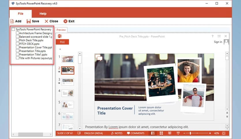 SysTools PowerPoint Recovery 4.2