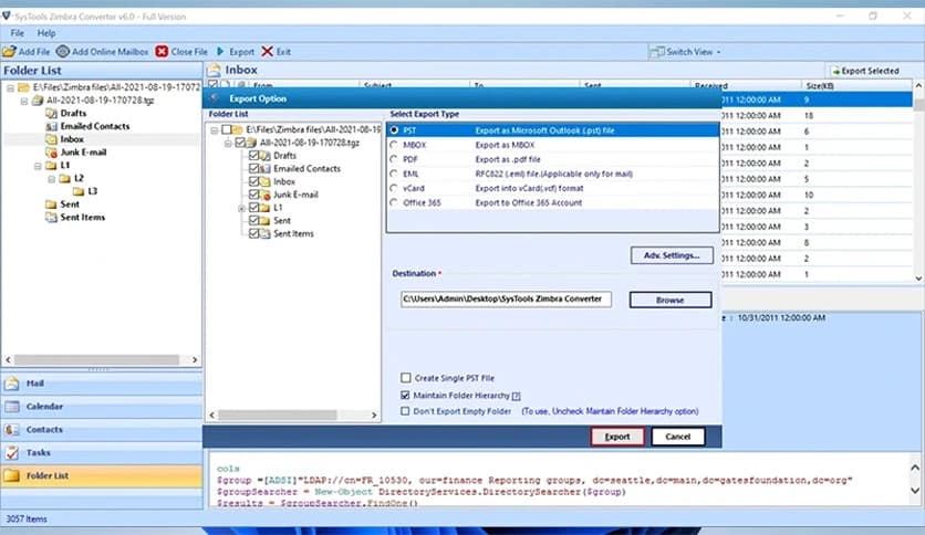 SysTools Zimbra Converter 7.0