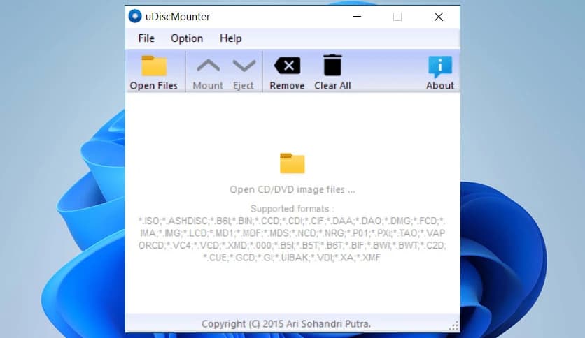 uDiscMounter 25.1