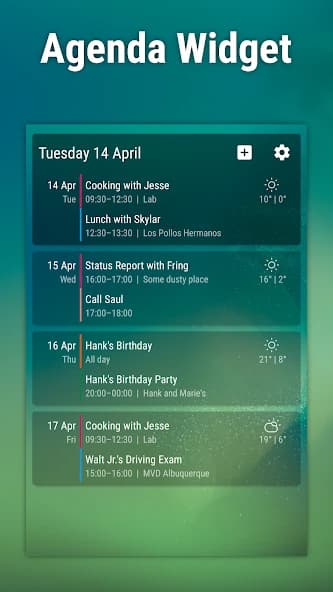 Event Flow Calendar Widget 1.9.6