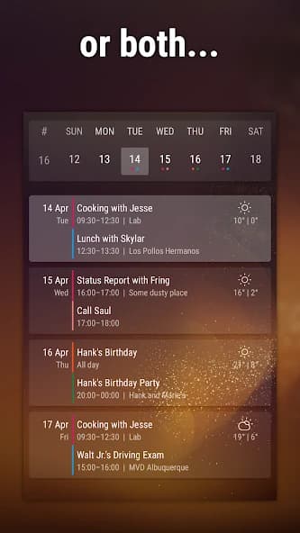 Event Flow Calendar Widget 1.9.6
