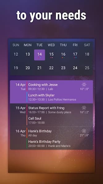Event Flow Calendar Widget 1.9.6