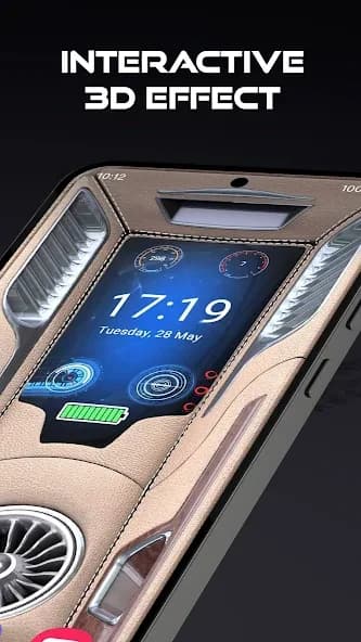 3D Wallpaper Clock Widget HD 5.10.93