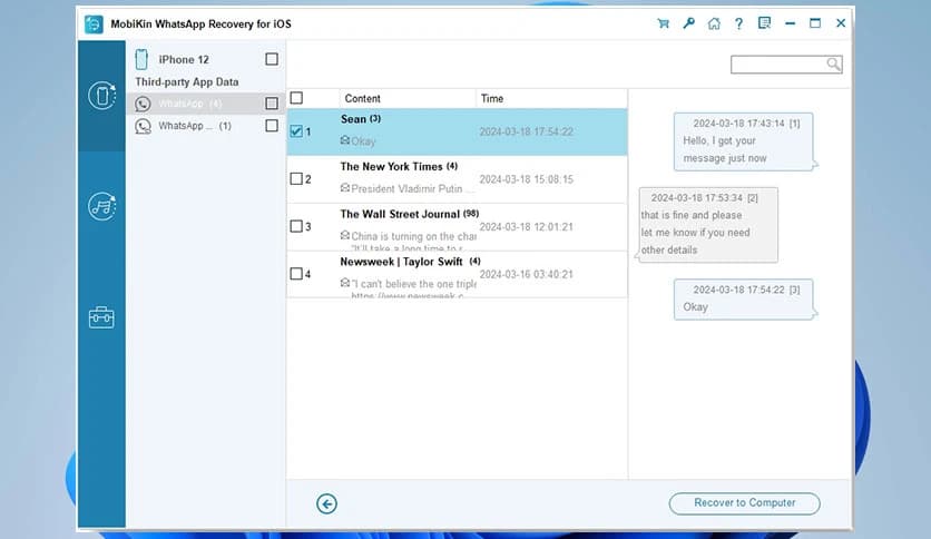 MobiKin WhatsApp Recovery for iOS 2.0.19