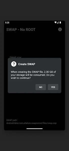 SWAP – No ROOT 4.8.1