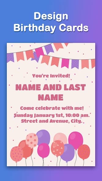 Birthday Photo Frames: Maker 7.8.5.1