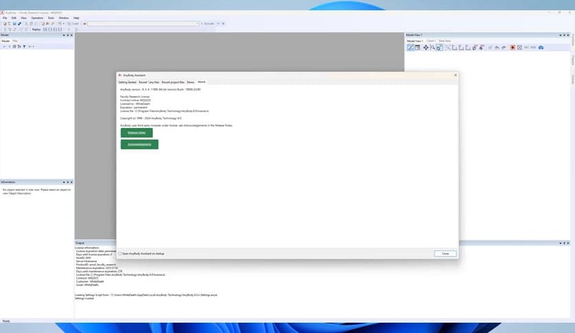 AnyBody Technologies Modeling System 8.0.4.11890