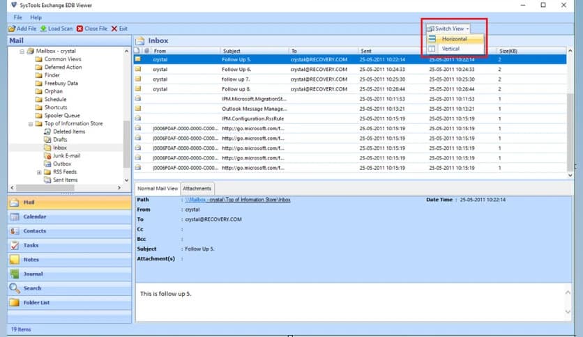 SysTools Exchange EDB Viewer Pro Plus 3.0