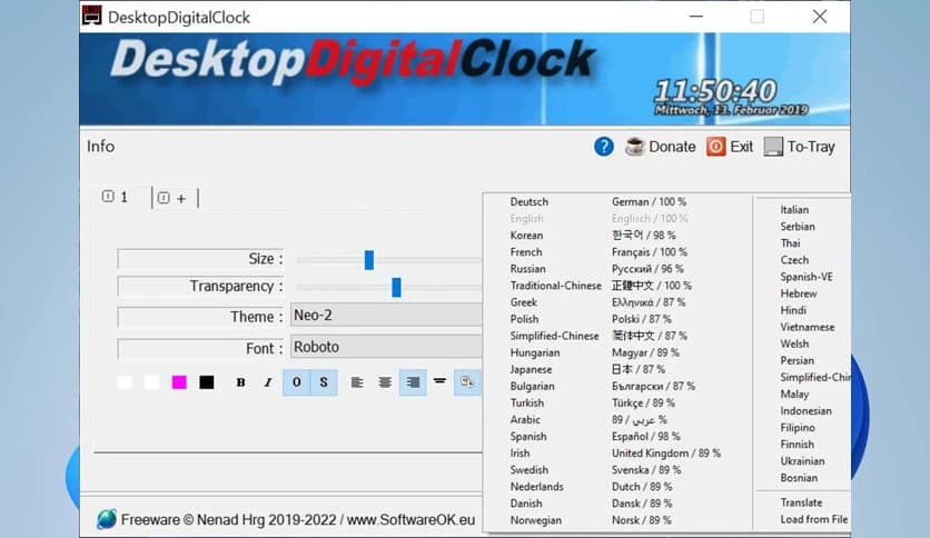 DesktopDigitalClock 5.31