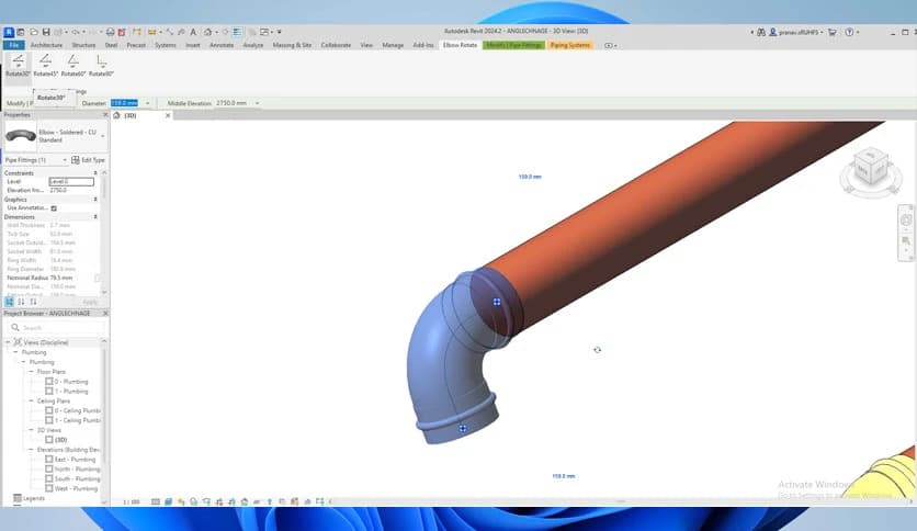 Elbow Rotate for Revit 1.0.0.0