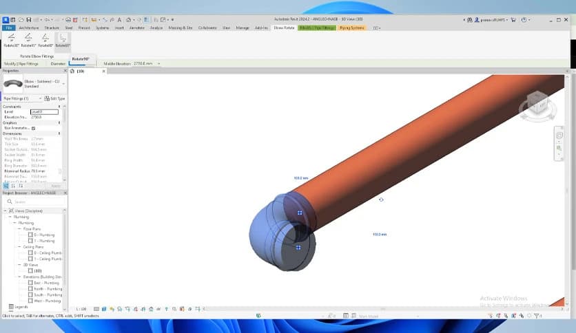 Elbow Rotate for Revit 1.0.0.0