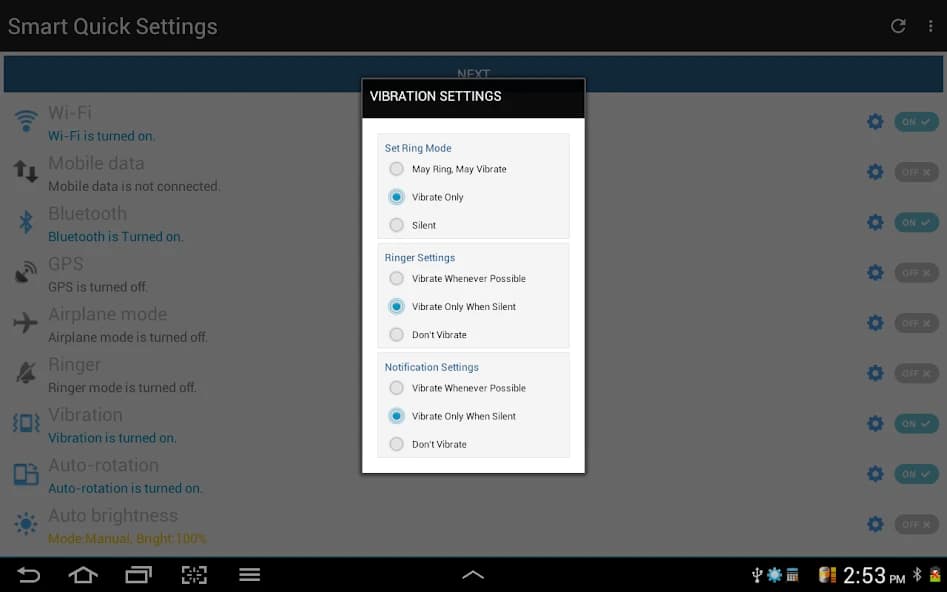 Smart Quick Settings 3.2.1