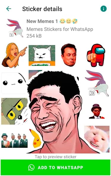 Meme Stickers for WhatsApp 2.6