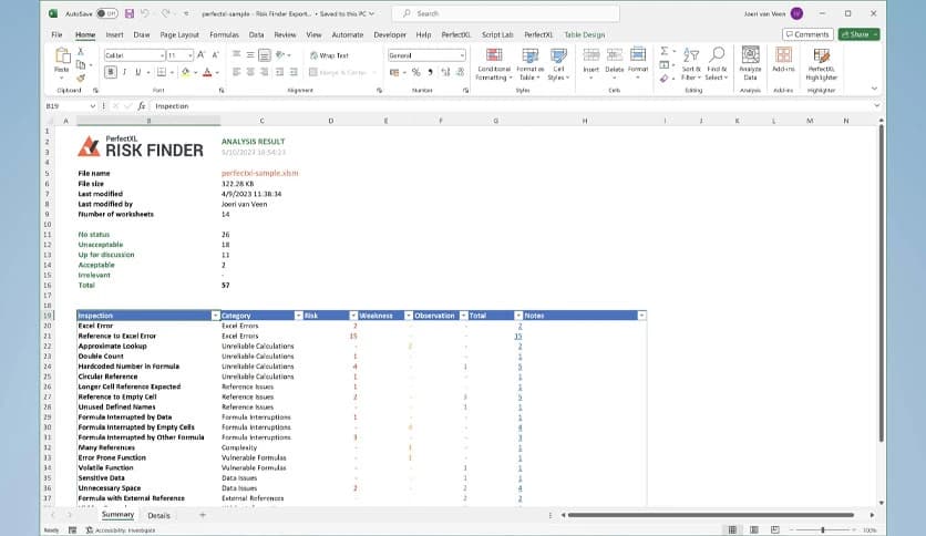 PerfectXL Risk Finder 1.2.10
