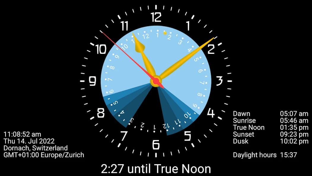 Sunclock: Sunrise Sunset Clock 4.24