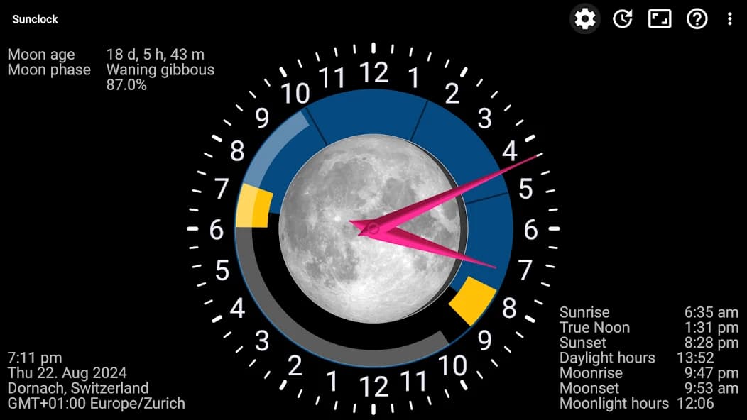 Sunclock: Sunrise Sunset Clock 4.24