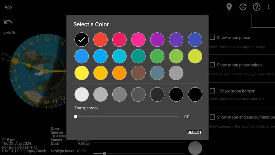Sunclock: Sunrise Sunset Clock 4.24