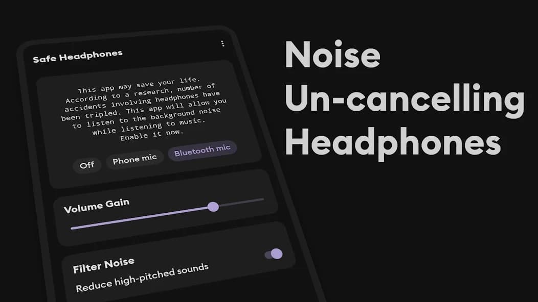 Safe Headphones: hear clearly 4.1.4