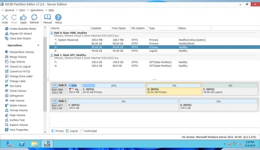 NIUBI Partition Editor 10.0 Server WinPE