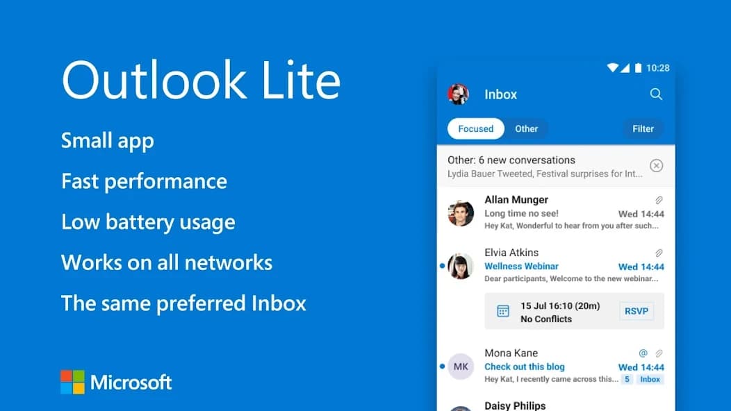 Microsoft Outlook Lite: Email 3.56.0