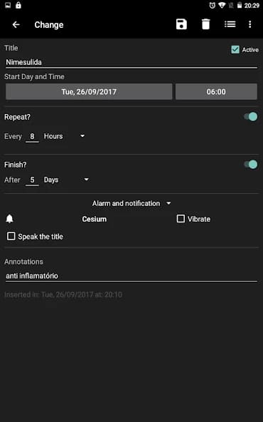 Alarm and pill reminder 1.34.3