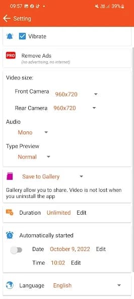 Camera Background Video Record 11.2