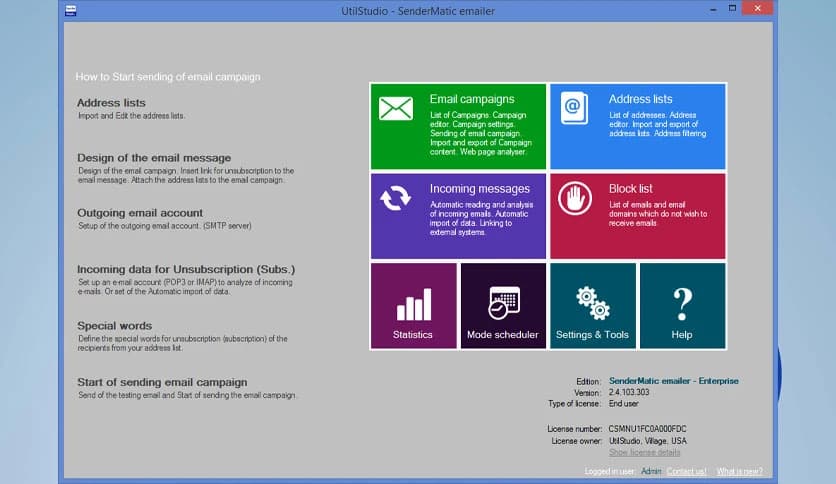 SenderMatic Emailer Enterprise 3.1.4829