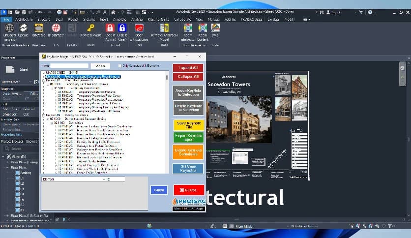 PROISAC-BIM-VDC KeyNote Magic 3.0.0