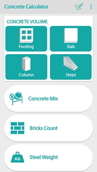 Civil: Concrete Calculator 1.10