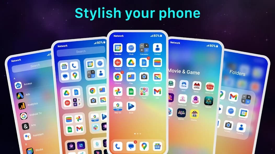 Launcher OS 2025: Fast & Clean 9.9.0