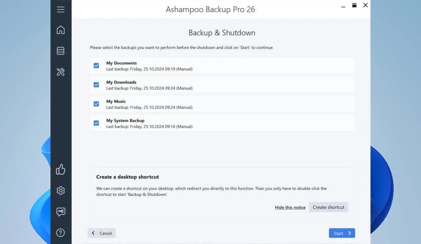 Ashampoo Backup Pro 26.03