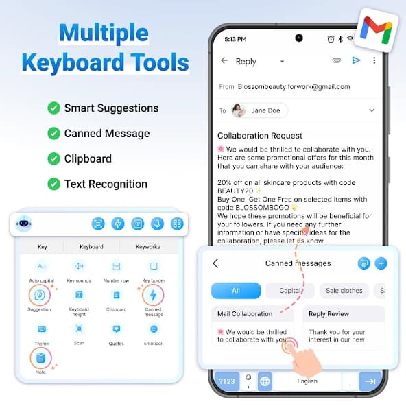 AI Keyboard: Chatbot, Grammar 104