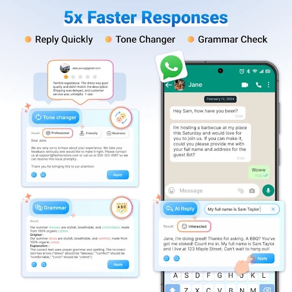 AI Keyboard: Chatbot, Grammar 104